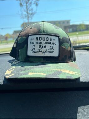 Root House Vamos Afuera Camouflage Trucker Hat - Green Camo SOLD OUT in store